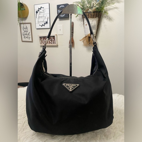 PRADA Tessuto Nylon Hobo Bag - Picture 1 of 17